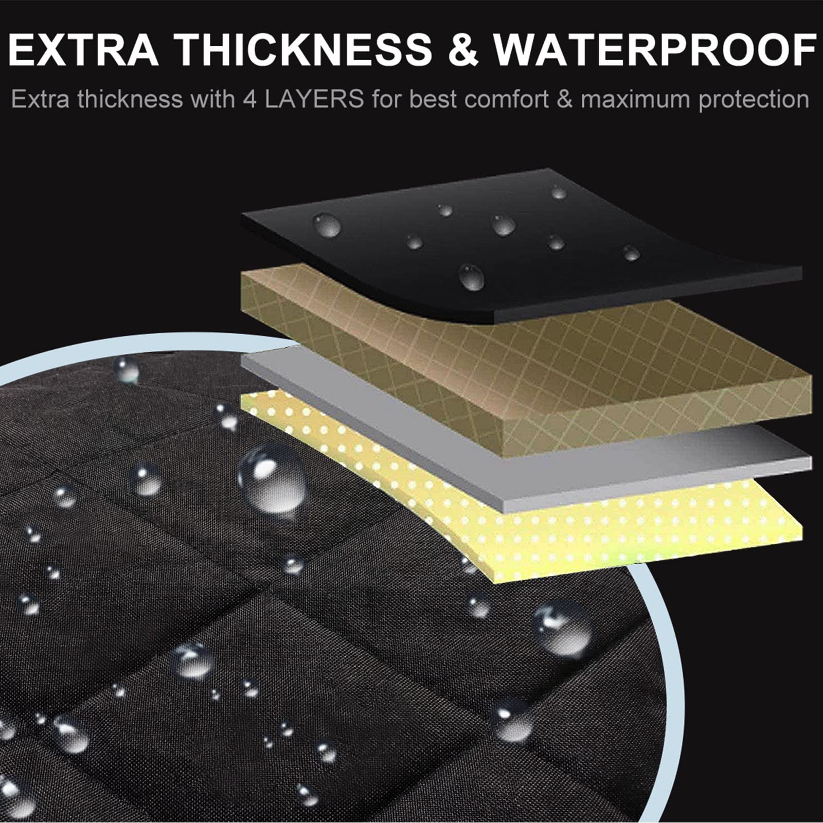 AsFrost front seat protector for bucket seats shields from dirt and fur
