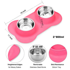 AsFrost large dog bowl in stainless steel, ideal for bigger meals.