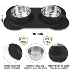 AsFrost no-spill silicone mat keeps bowls in place during meals