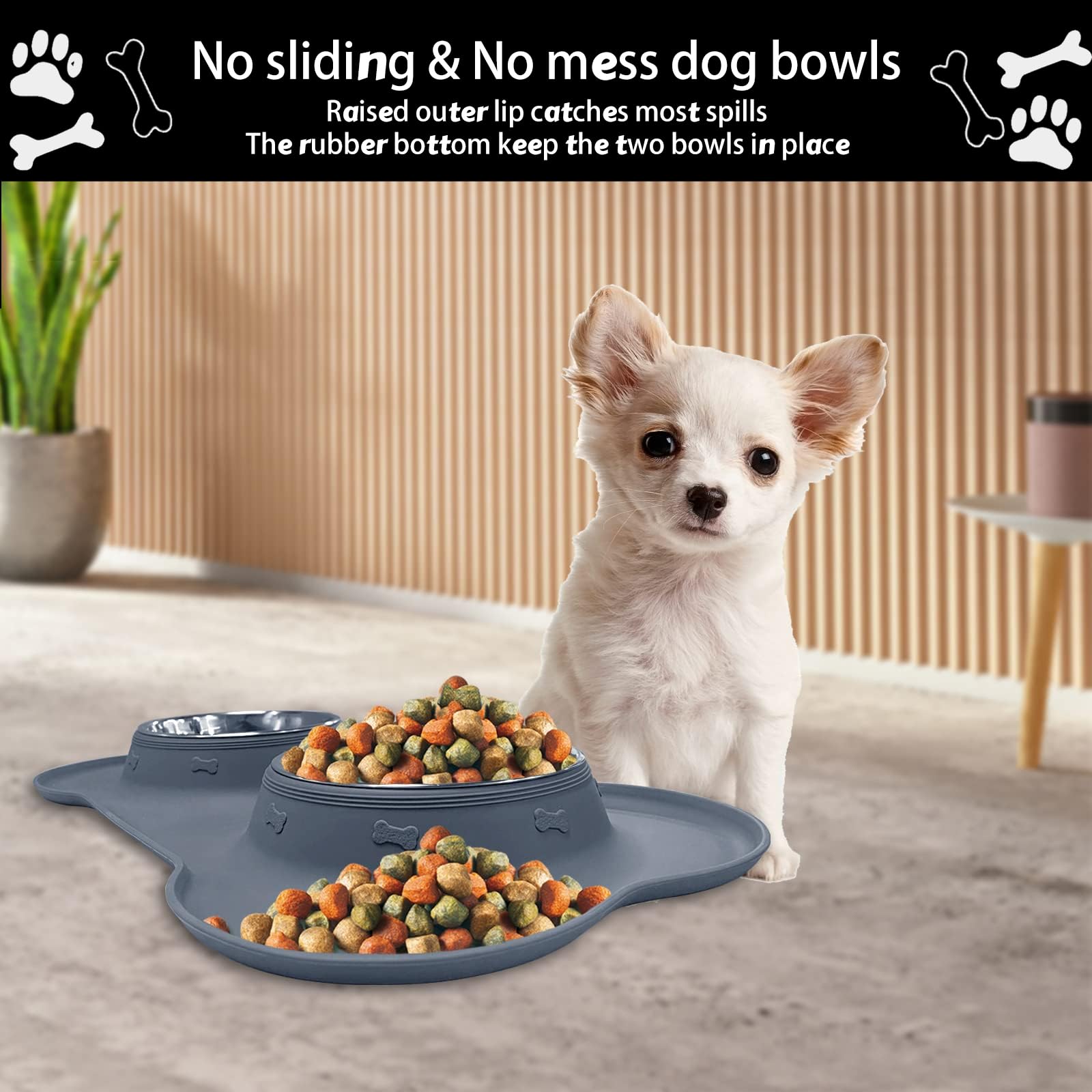 AsFrost rust-resistant stainless steel bowls and dishwasher-safe design