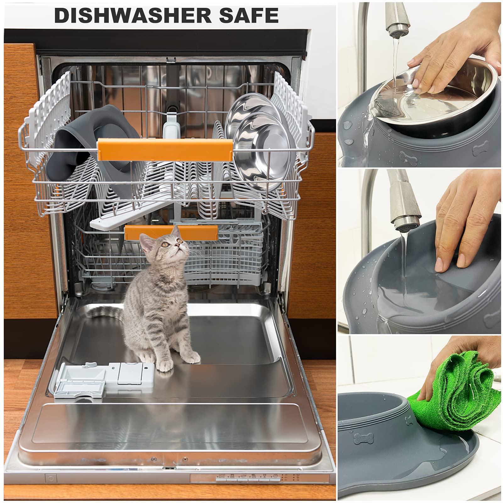AsFrost two-bowl set suitable for small to large pets
