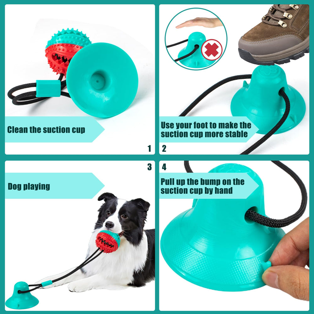 Askhald blue teething rope dog toy supports chewing and teething relief