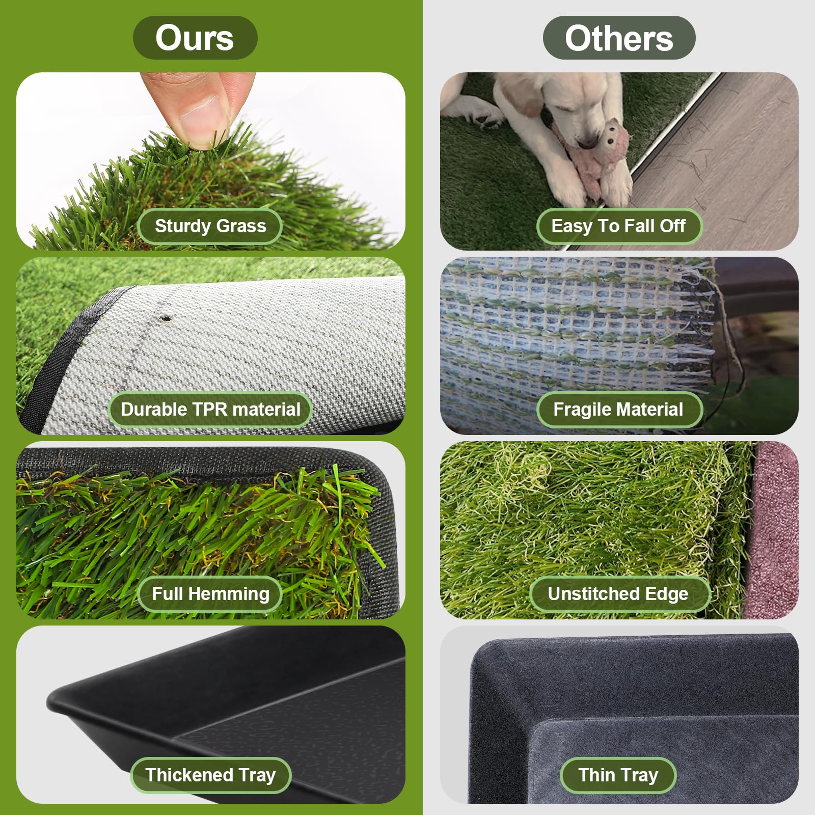 ASKIZ 3-layer design detail highlights immediate drainage and cleanability.