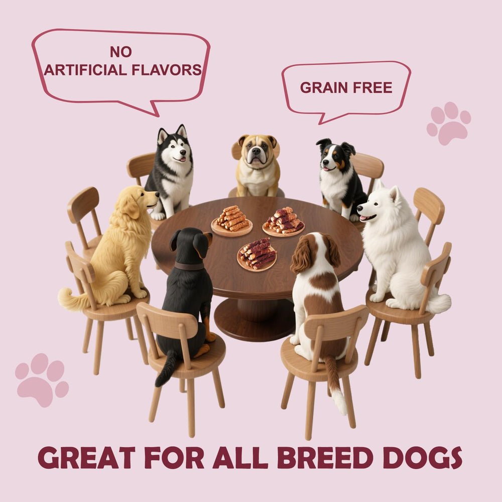 ASMPET tasty chicken-duck flavor chews loved by small and medium dogs.