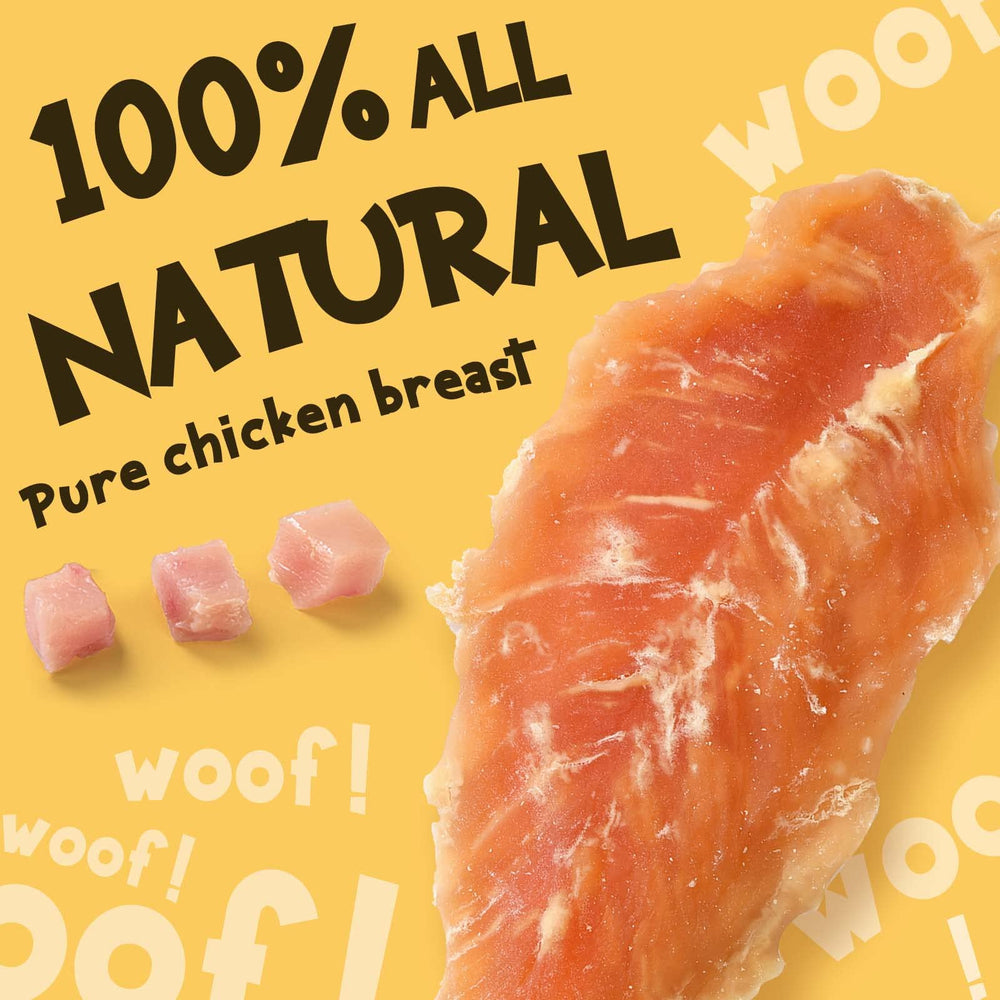 ASMPET chicken jerky bite piece ready for quick training rewards
