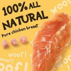 ASMPET chicken jerky bite piece ready for quick training rewards