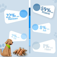 ASMPET dog cod skin treats rawhide-free option for safe gnawing
