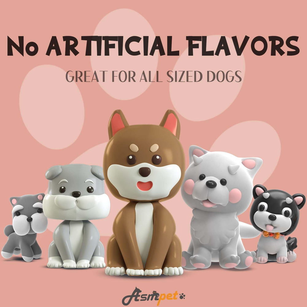 ASMPET dog treats bones suitable for small, medium, and large dogs.