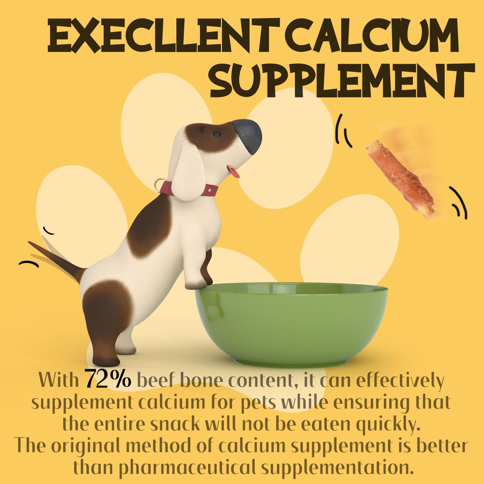 ASMPET dog chews with dog chewing for a satisfying long-lasting snack
