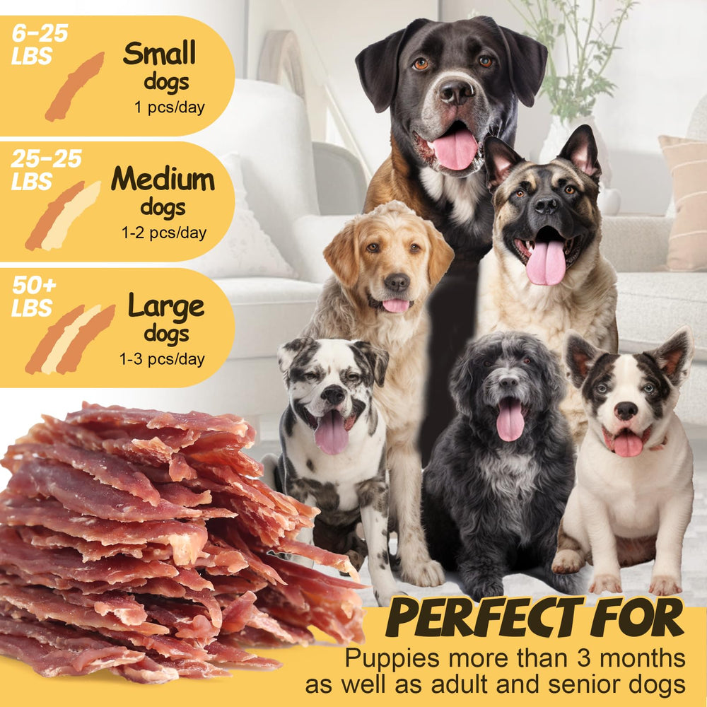 ASMPET duck jerky treats grain-free ingredients listing shown