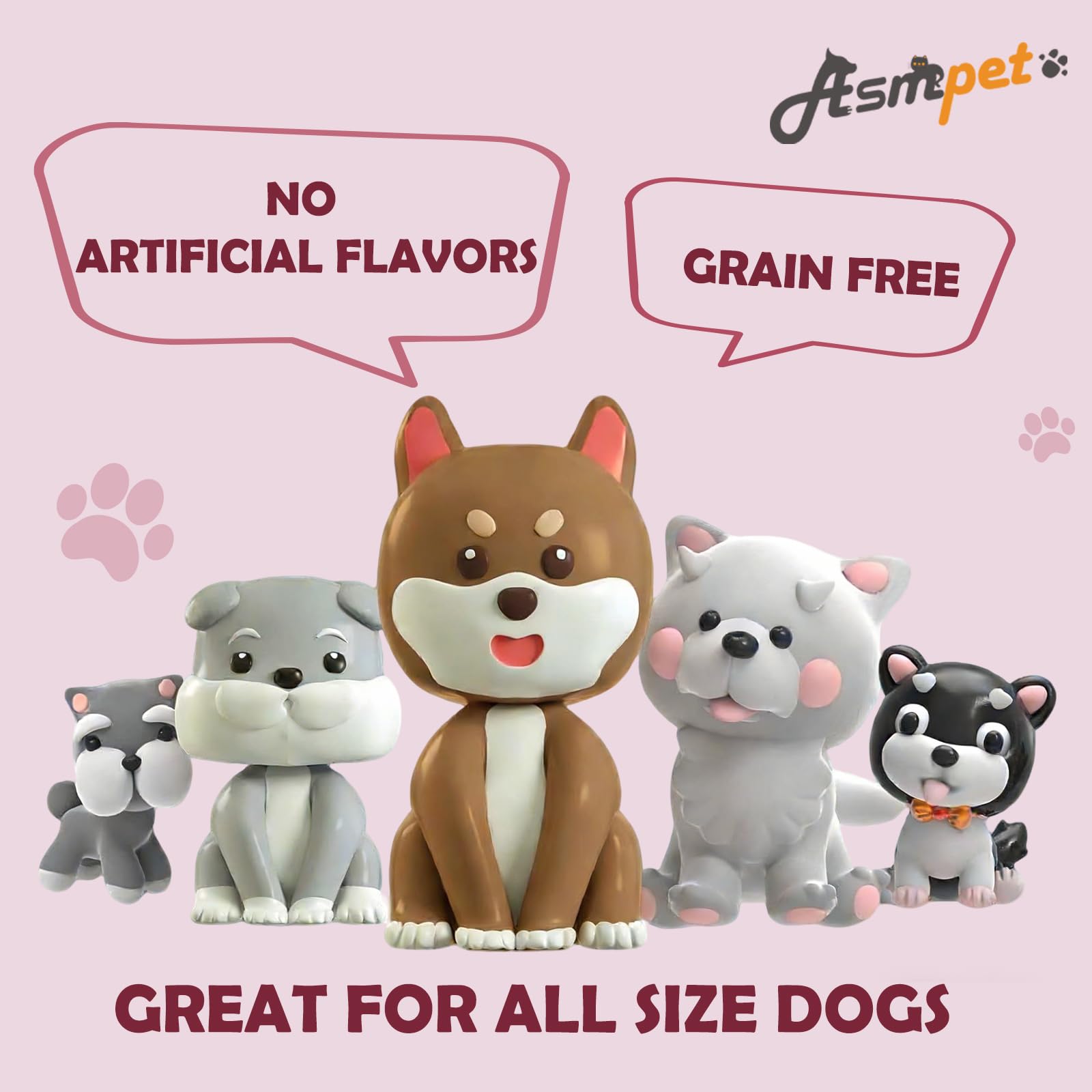 ASMPET healthy dog snacks suitable for daily treats during walks or training