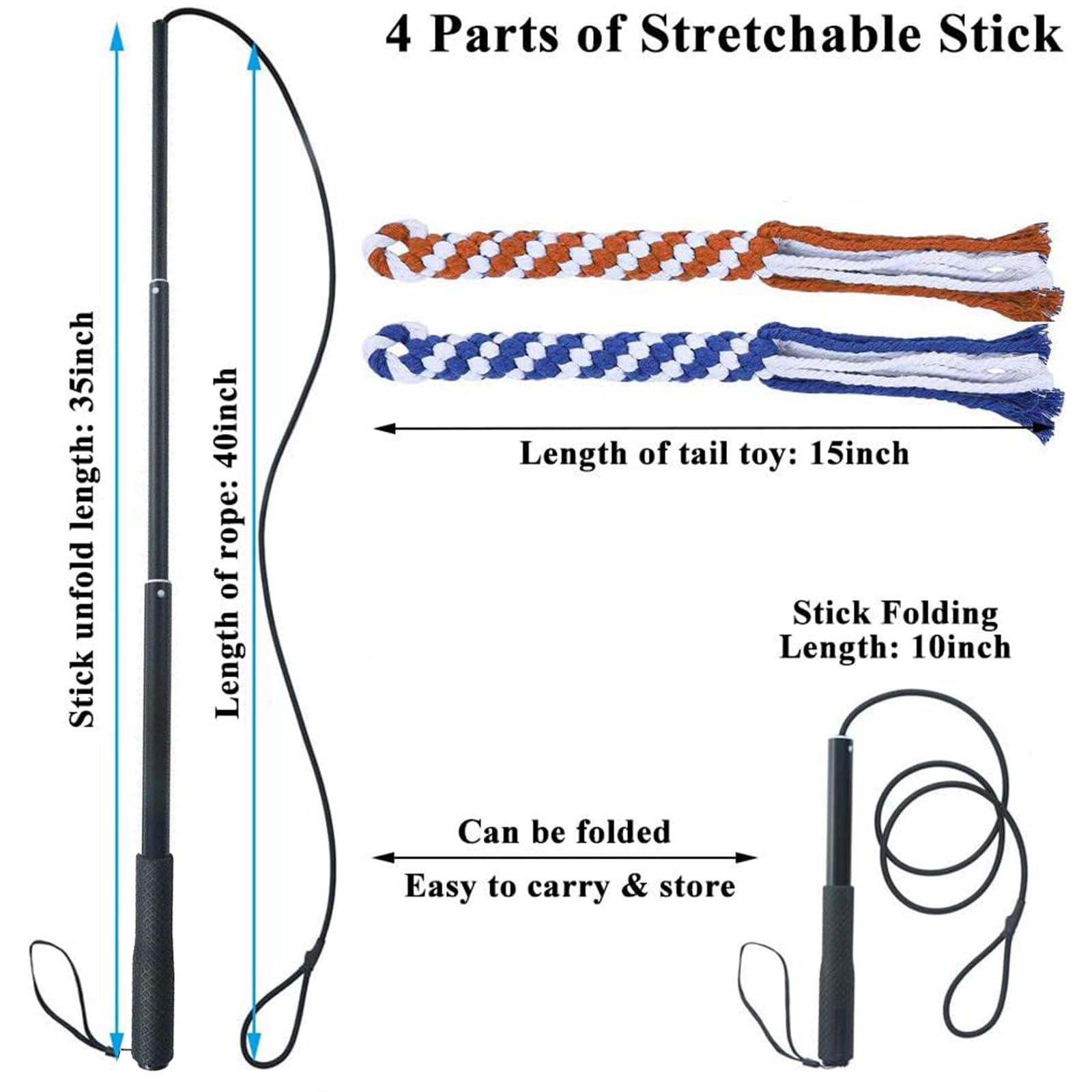 ASOCEA flirt pole extended range for engaging training and exercise.