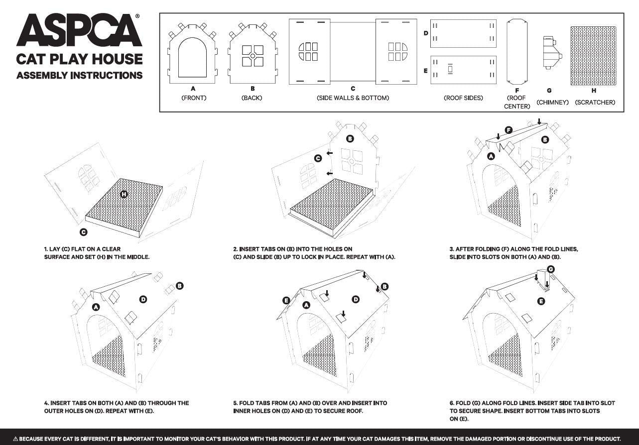 ASPCA durable corrugated surface stands up to daily scratching and play.