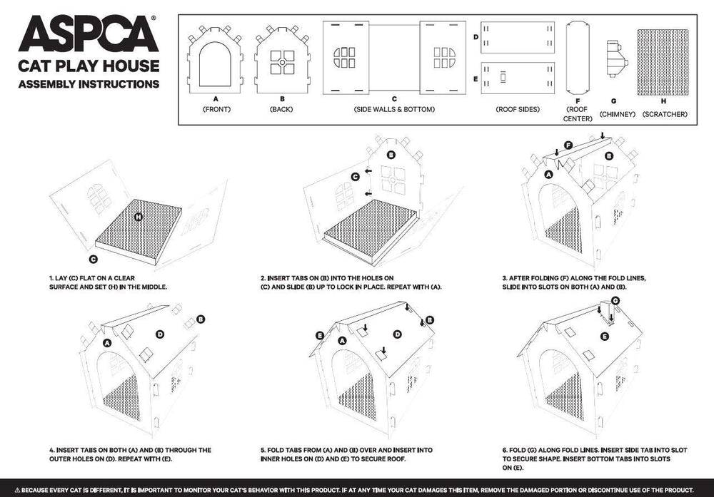 ASPCA durable corrugated surface stands up to daily scratching and play.