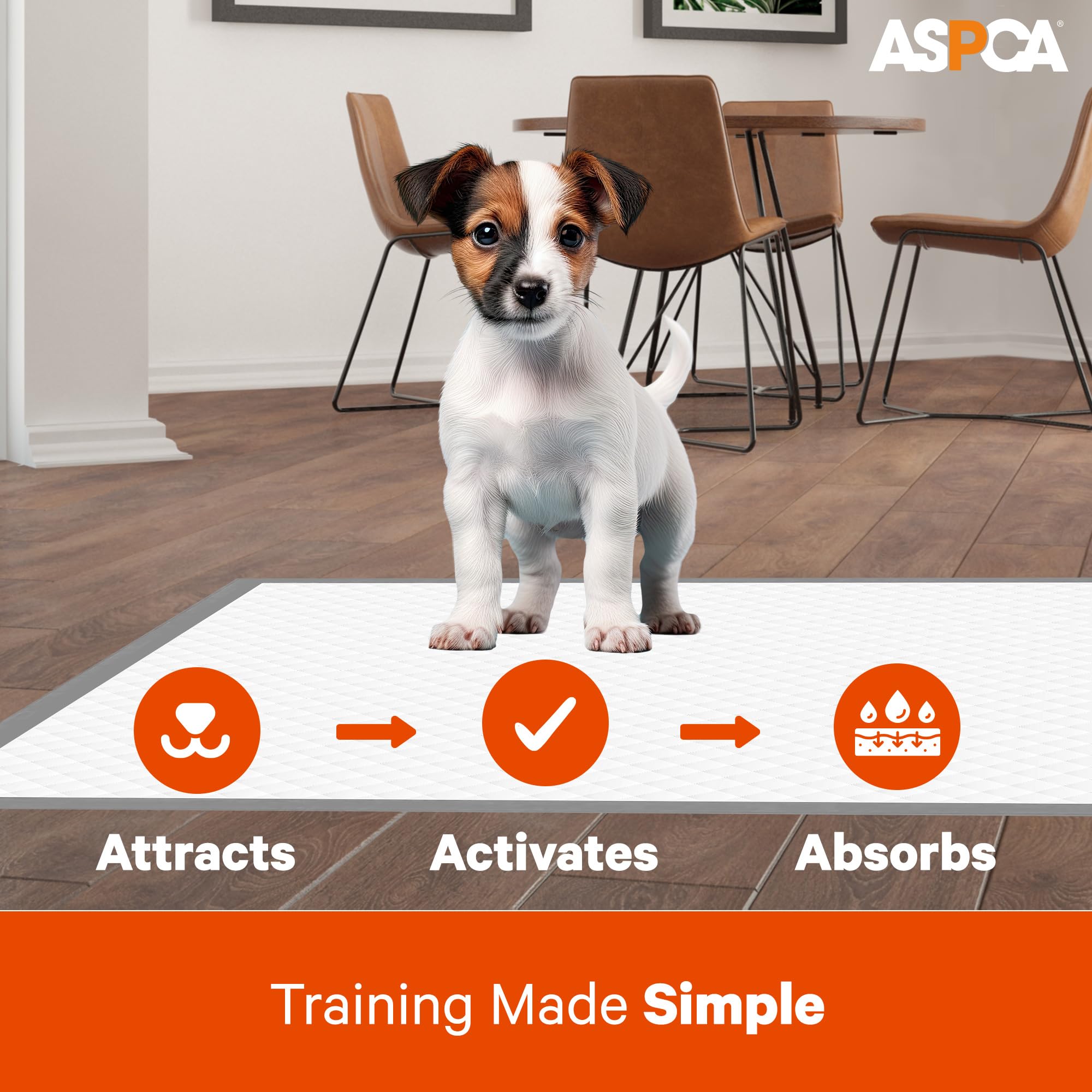 ASPCA Scented Puppy Pad Citrus scent for a pleasant training space