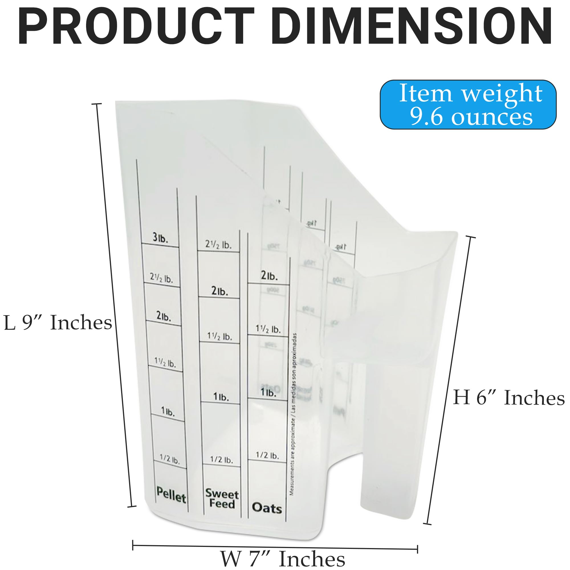 Asrnten Tharos Distribution with cup and ounce markings enables exact dosing.