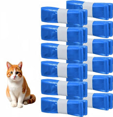 Astrallgn 12-pack litter refill bags compatible with Genie for clean refills.