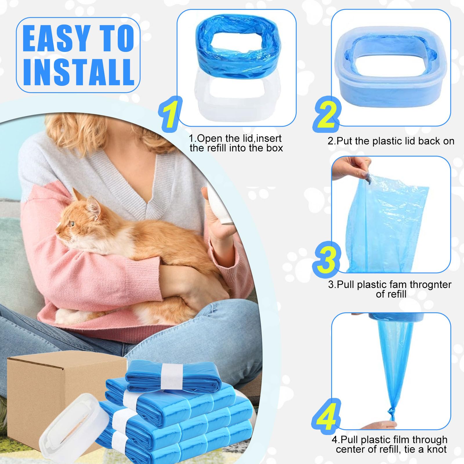 Astrallgn 7-layer EVOH odor-lock refill keeps litter fresh.