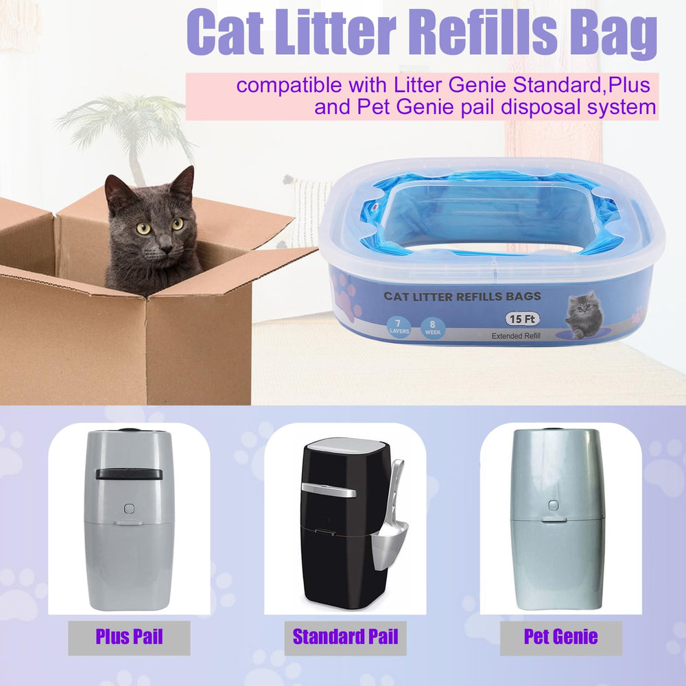 Astrallgn cat litter refill blue easy installation demonstration