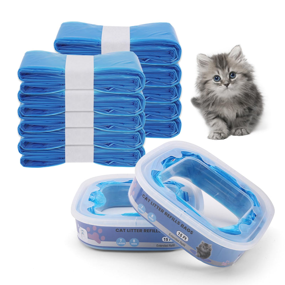 Astrallgn cat litter refill blue pack front view with odor control