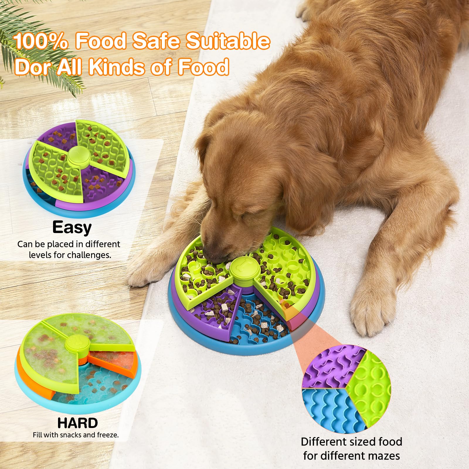 ATDOALL non-slip bottom keeps the bowl steady during play