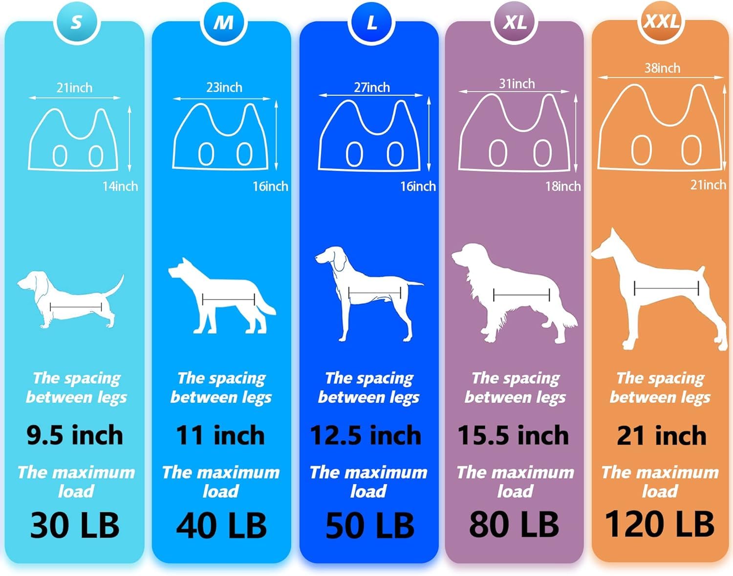 ATESON dog grooming harness supports large dogs during nails
