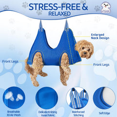 ATESON grooming sling in use on an XXXL dog