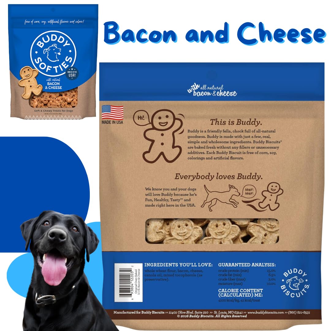 Atlantic Rush Buddy Biscuits rope toy included for interactive play.