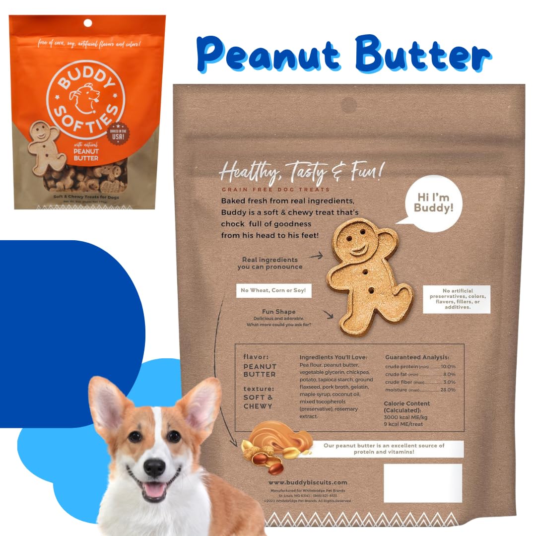 Atlantic Rush Buddy Biscuits Softies peanut butter, motivating during playtime.