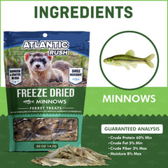 Atlantic Rush USA-sourced treats emphasize quality with no fillers or preservatives.