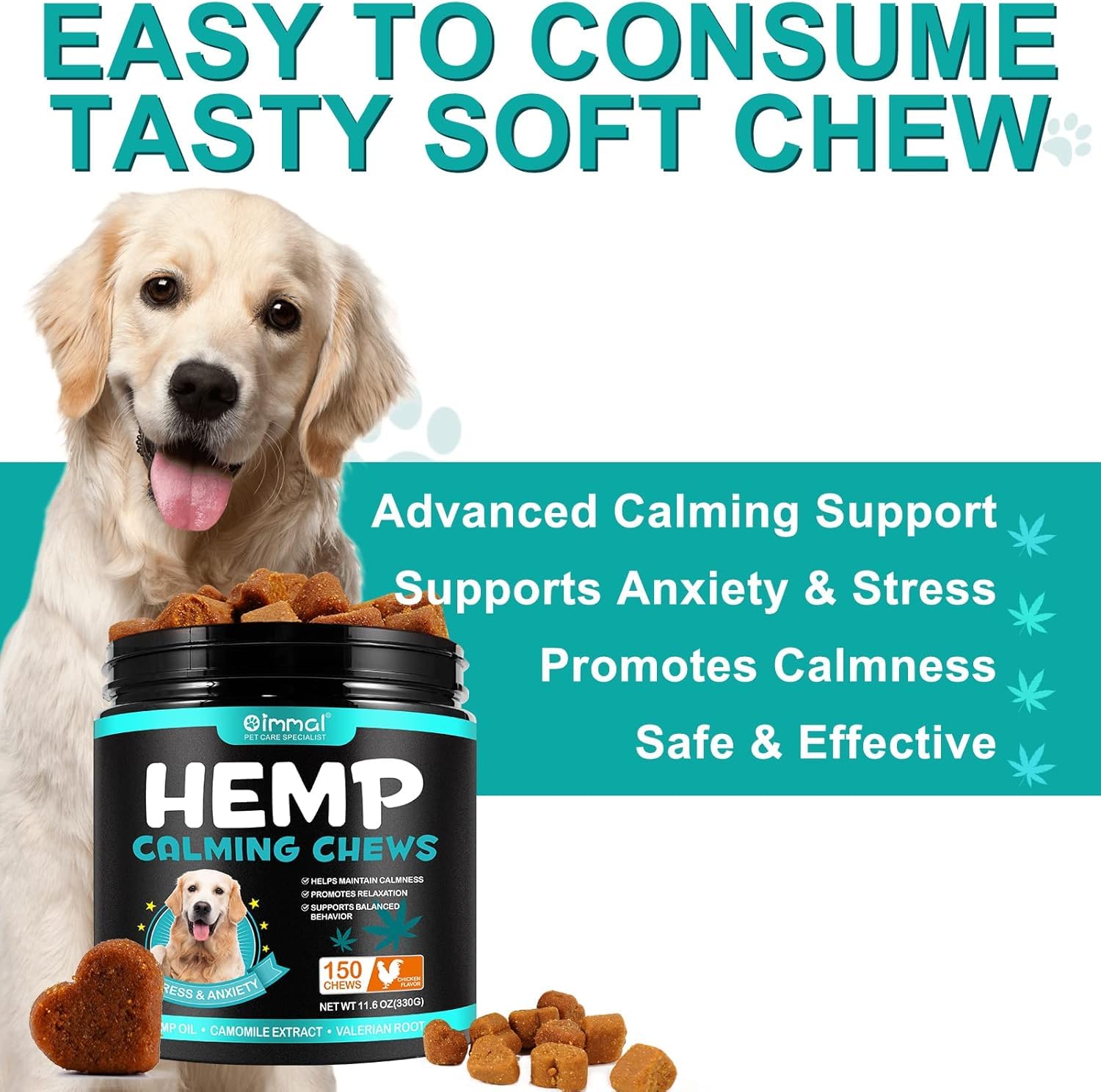 ATOANY chews close-up texture highlighting flavor appeal for dogs