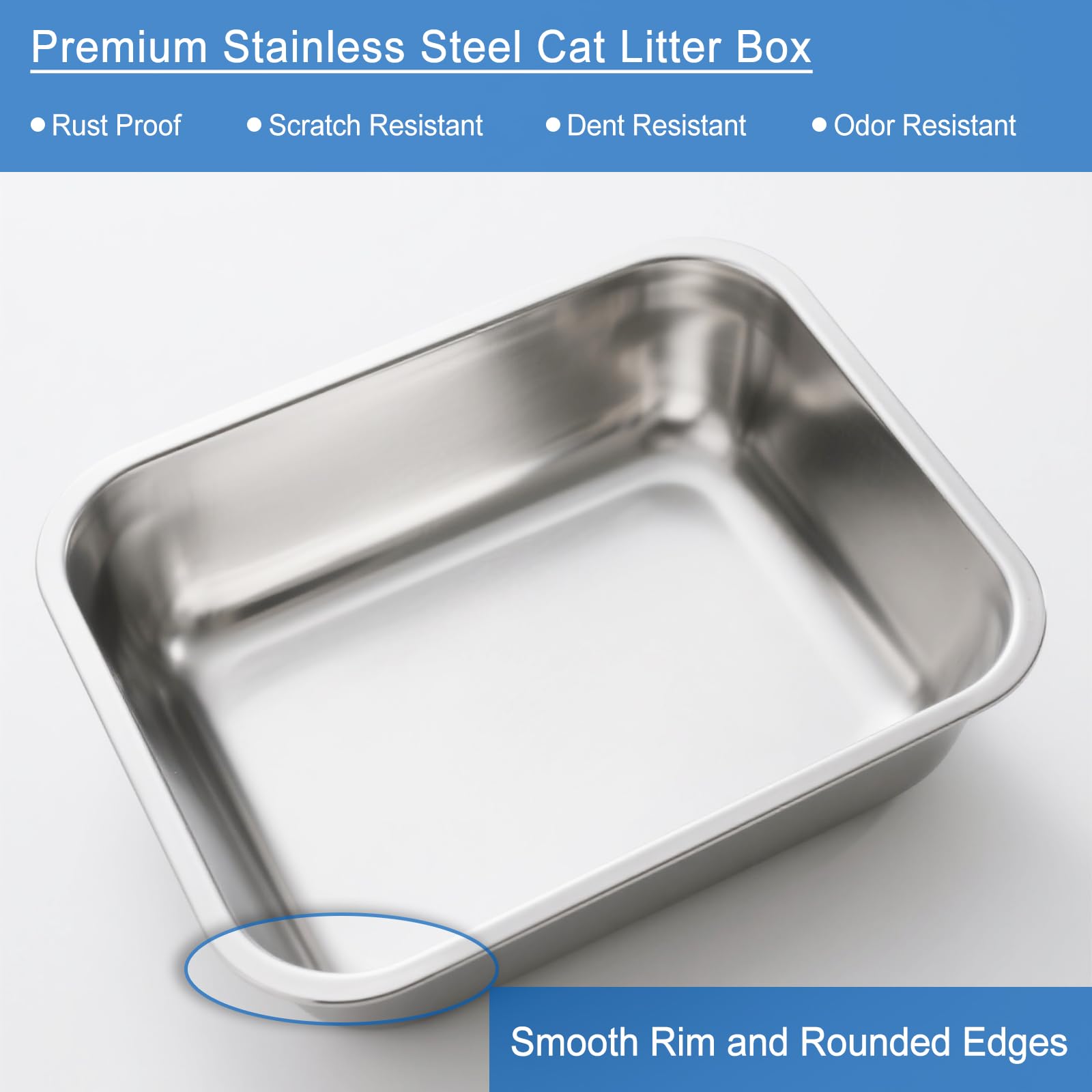 Atogafigo rust-resistant odor-free surface helps maintain a fresher home.