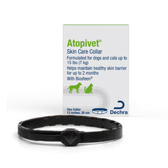 Atopivet Skin Care Collar in small 13-inch size for dogs and cats supports skin hydration