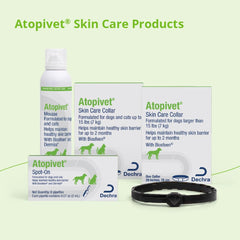 Atopivet Skin Care Collar swim-friendly design for water-loving pets.