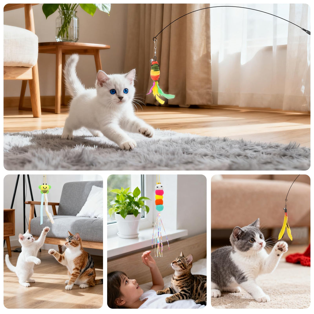 Atosun door-hanging bee toy for jumping and chasing