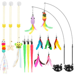Atosun wand set with feathers for active indoor play