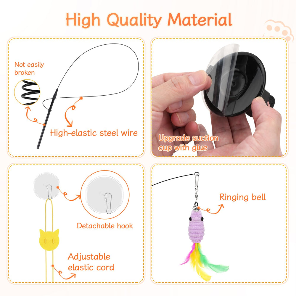 Atosun worm and feather replacements kit for extended play