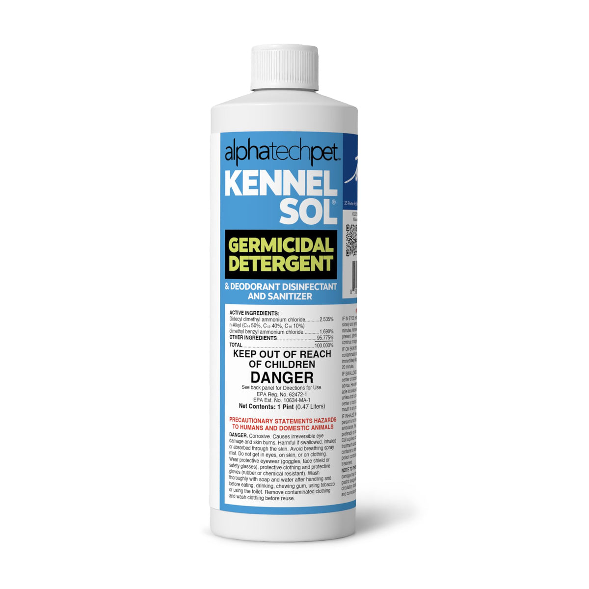 ATP KennelSol bottle front for quick, one-step kennel cleaning