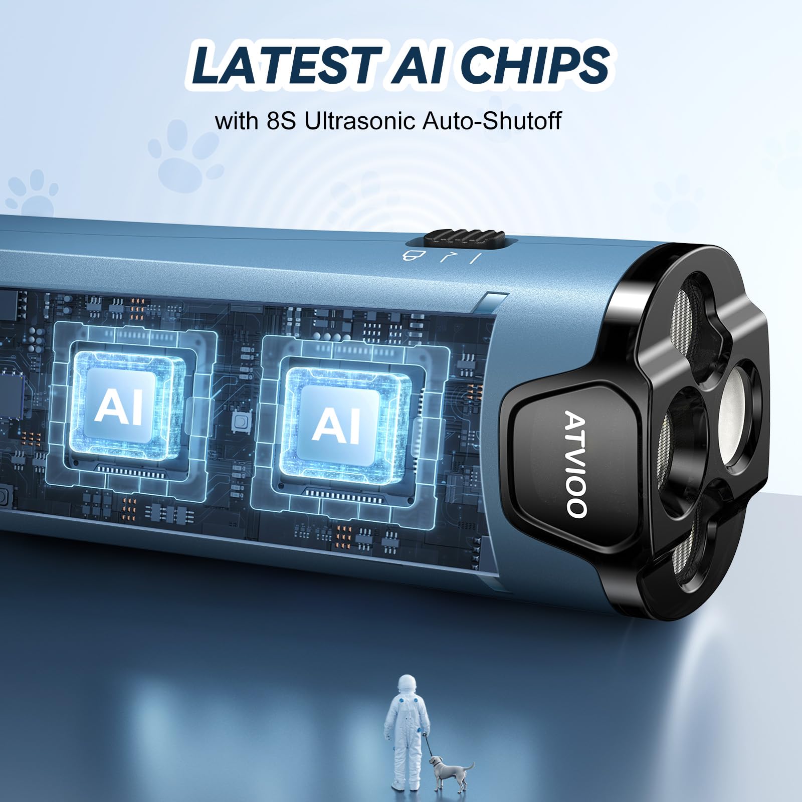 ATVIOO Built-in flashlight aids night-time visibility