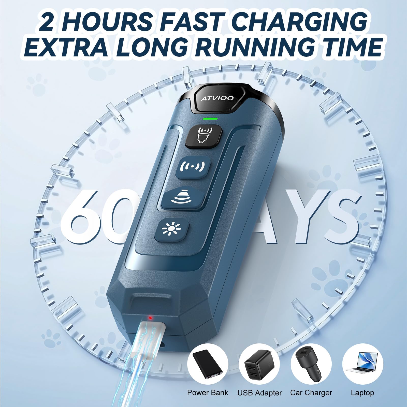 ATVIOO Pocket-size unit fits in hand or pocket