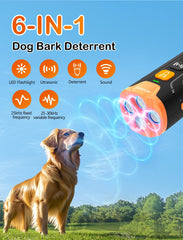 ATVIOO dog bark deterrent side view highlighting portable design for on-the-go training.