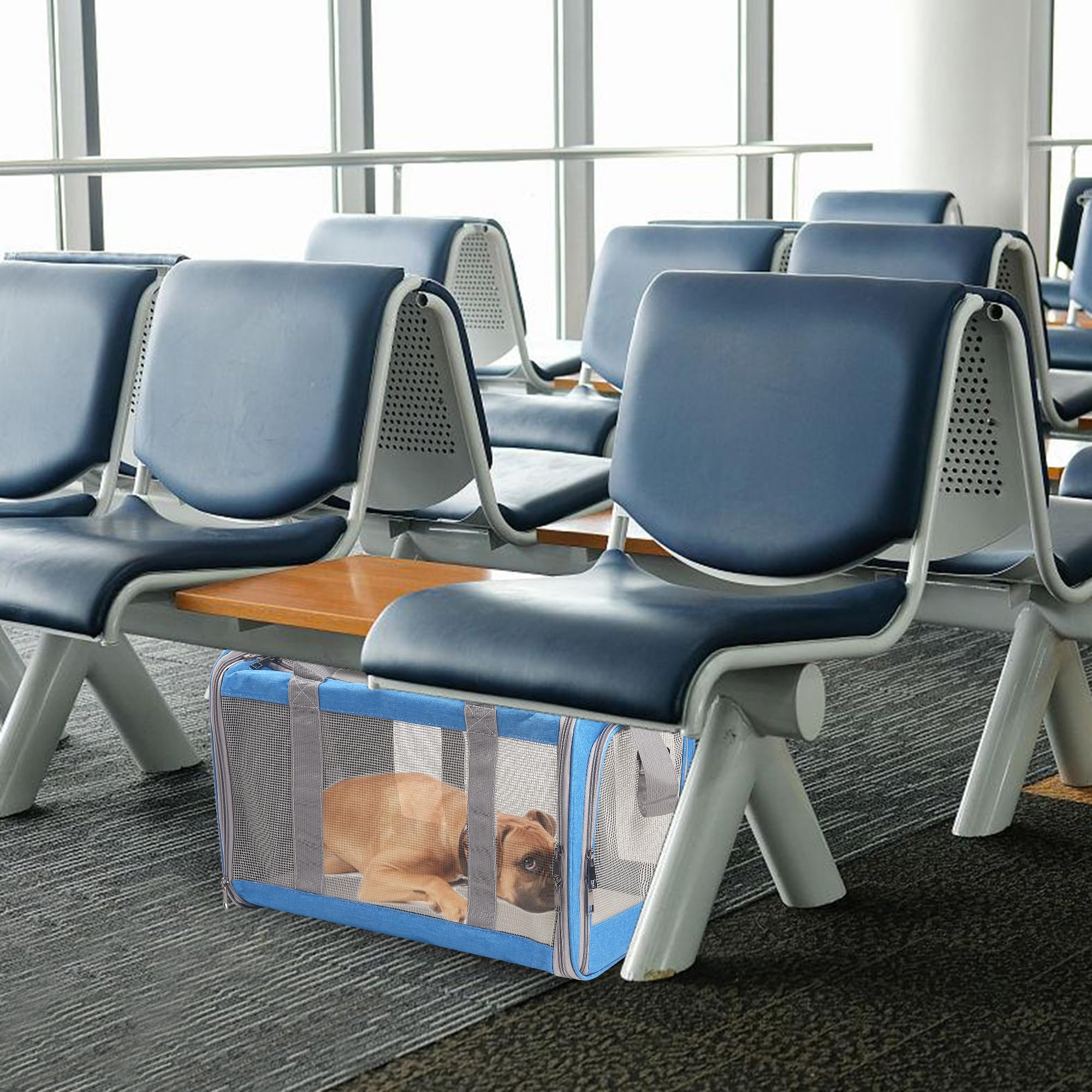 Atvobiy blue carrier top ventilation mesh for breathability