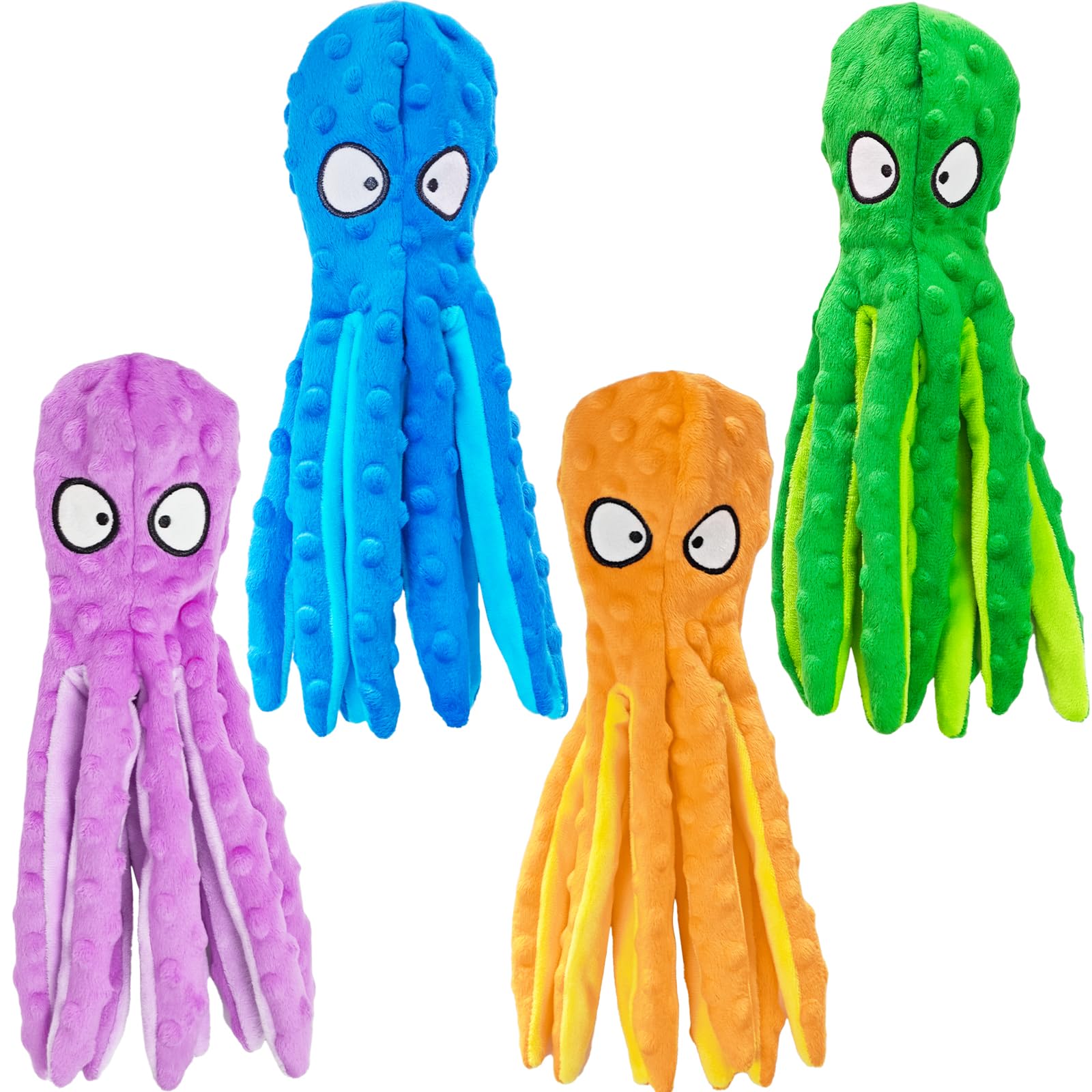 ATZNZIK octopus red squeaky toy for interactive play and fetch
