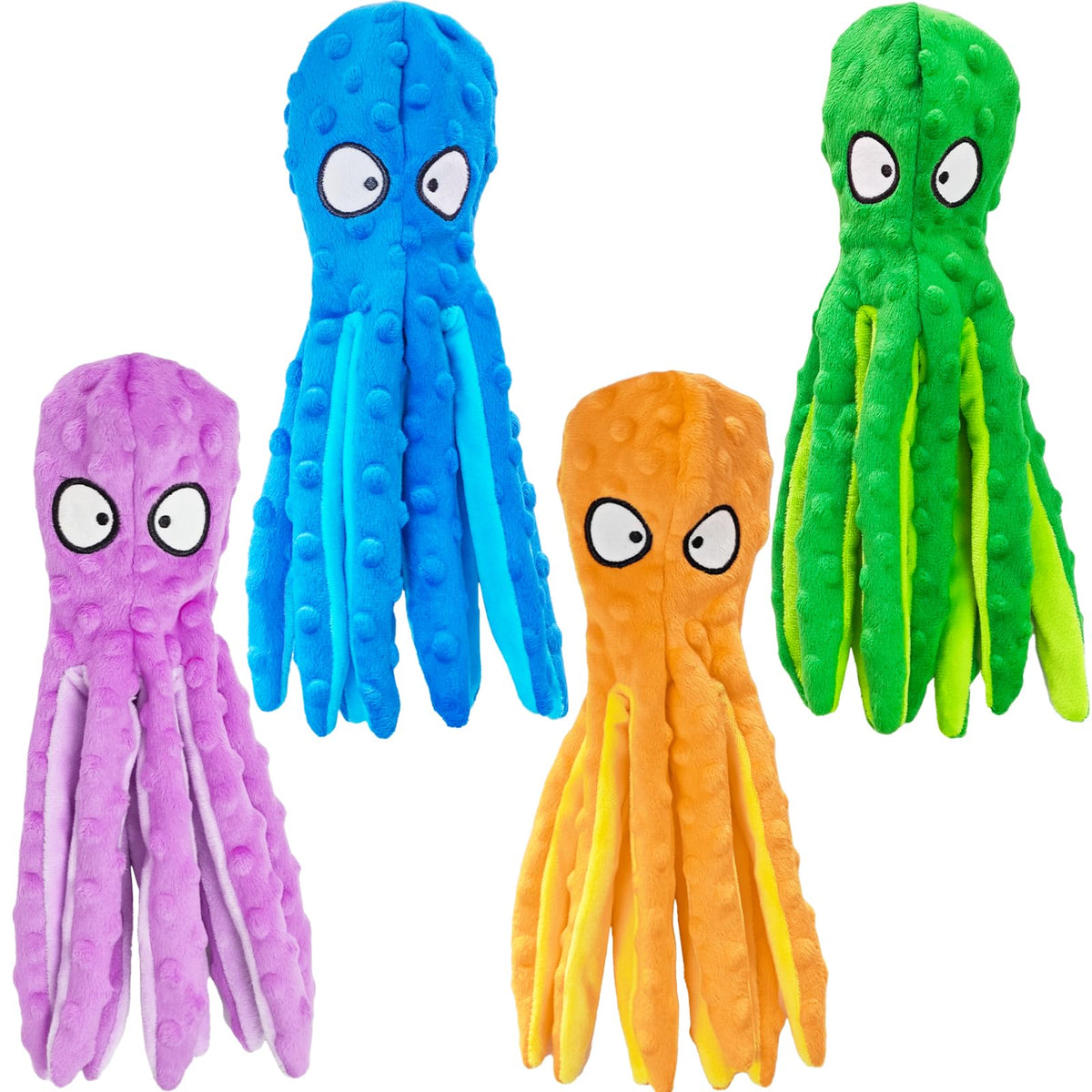 ATZNZIK octopus red squeaky toy for interactive play and fetch