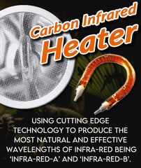 AUAAQ Deep Heat Projector basking setup demonstrates natural heat spots for reptiles.