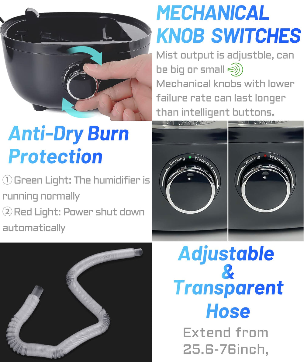 AUAAQ extendable hose reaches across tanks for flexible setup.