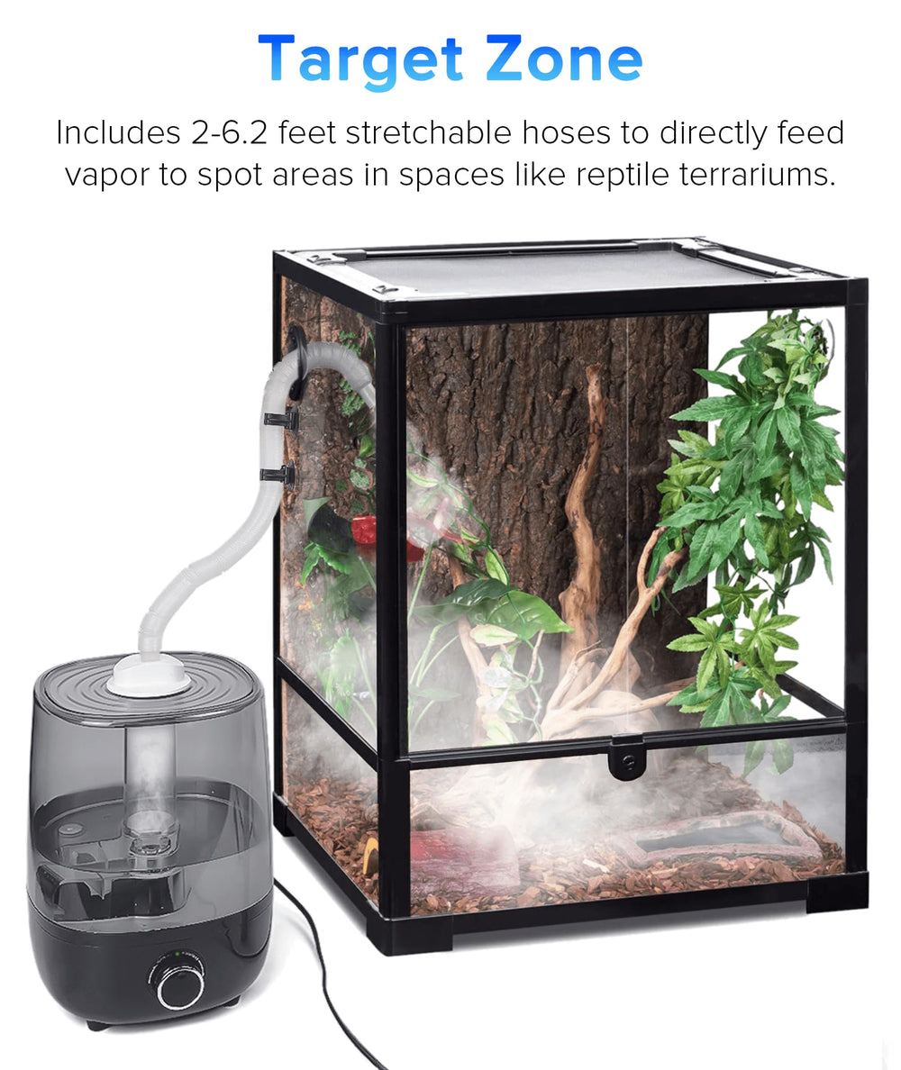 AUAAQ versatile misting supports reptiles, amphibians, and humidity-loving plants.
