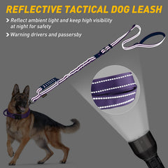 AUBELL double-handle traffic leash provides comfortable control during outings.