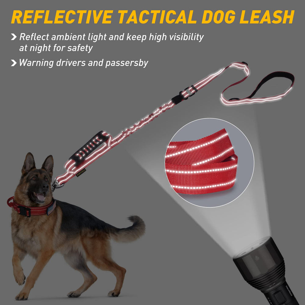 AUBELL dual padded handles provide comfortable control during busy street walks.