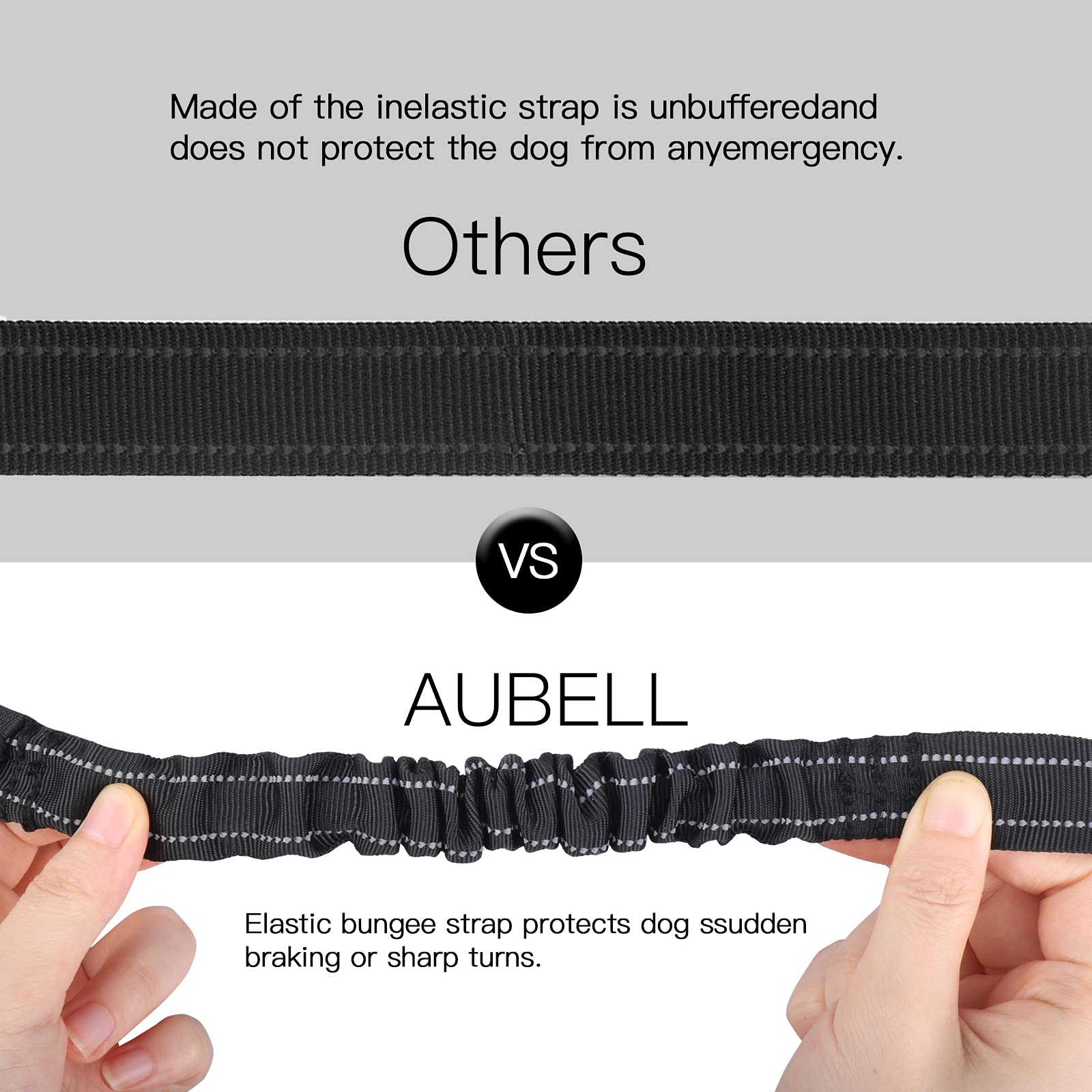 AUBELL universal compatibility dog seatbelt fits many vehicle types.